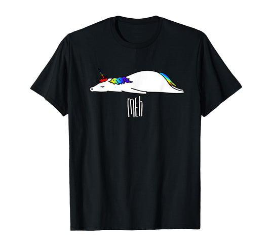 Funny unicorn meh design T-Shirt