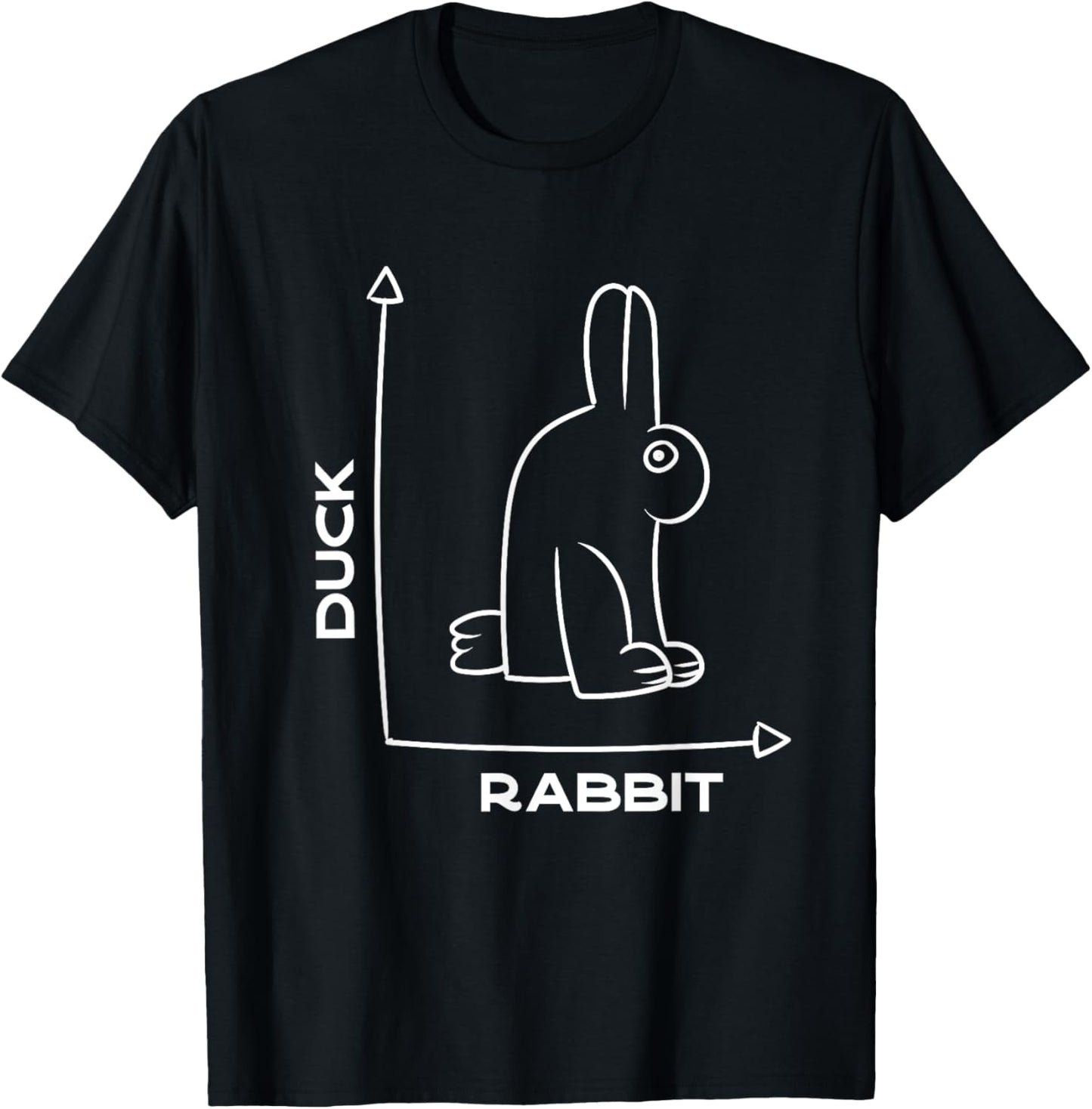 duck - rabbit - funny - joke - bunny - optical illusion -pun T-Shirt