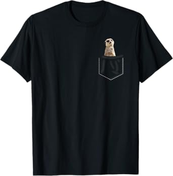 Meerkat in Bag Funny Gift Meerkat T-Shirt