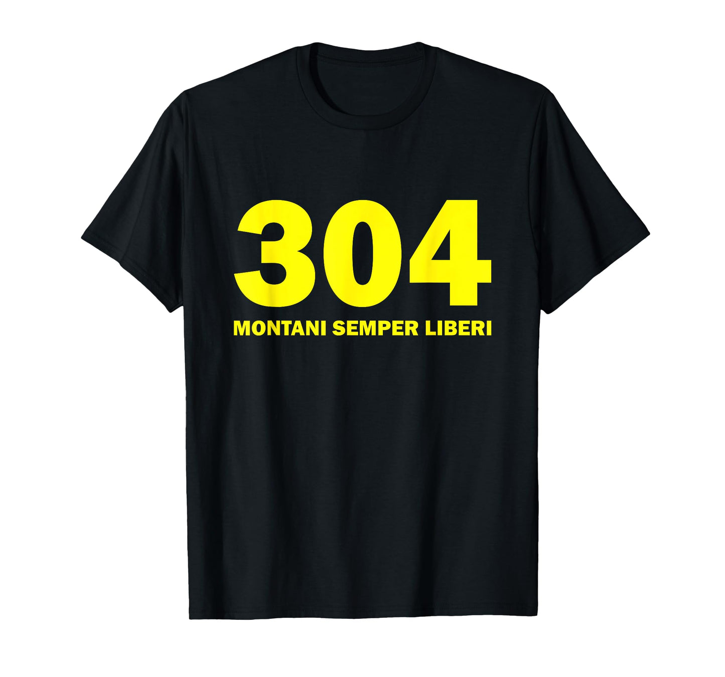 304 Montani Semper Liberi West Virginia T-shirt Blue Gold