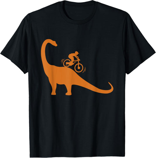 Cool Mountain Bike Dino Funny Bicycle Dinosaur Lovers Outfit T-Shirt