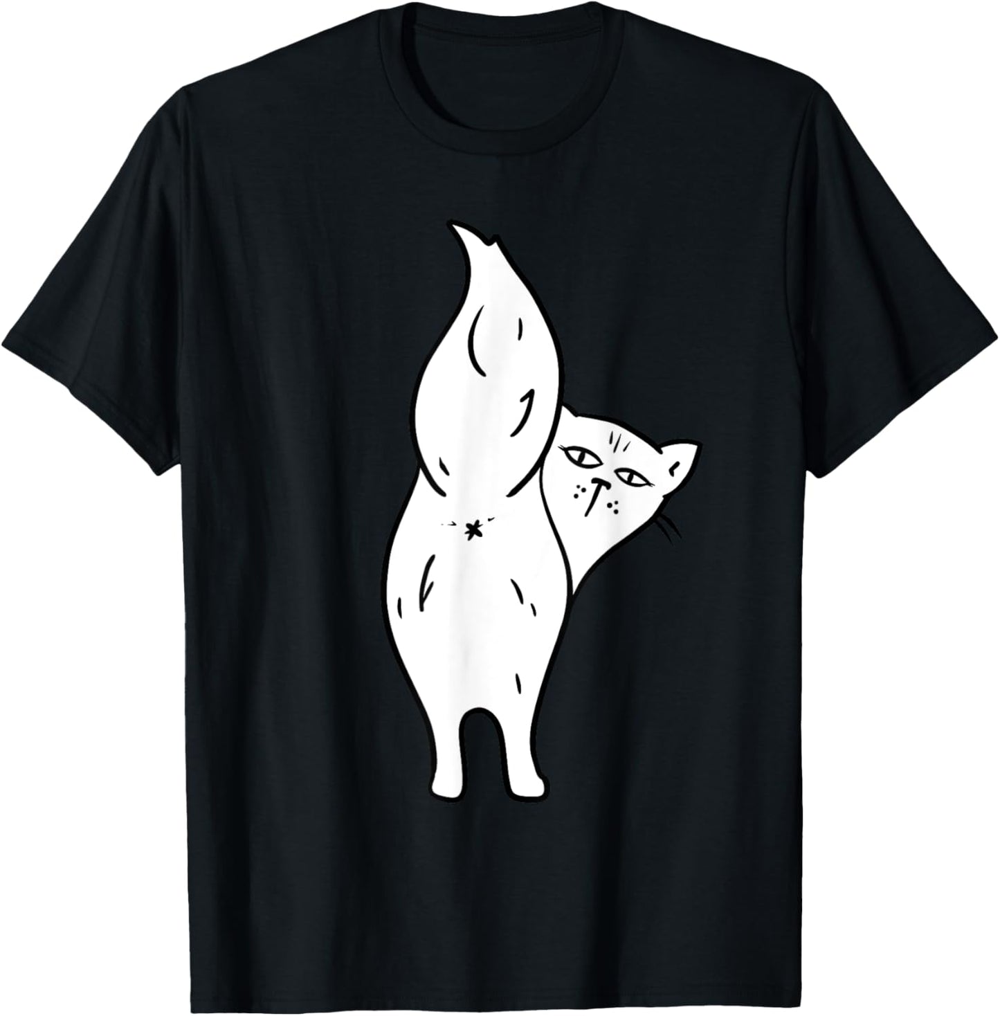 Cat Butthole Shirt Offensive Animal Butt Cat Lady T-Shirt