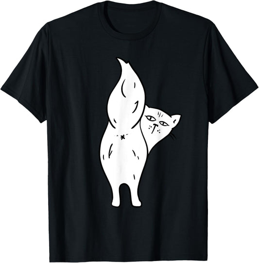 Cat Butthole Shirt Offensive Animal Butt Cat Lady T-Shirt