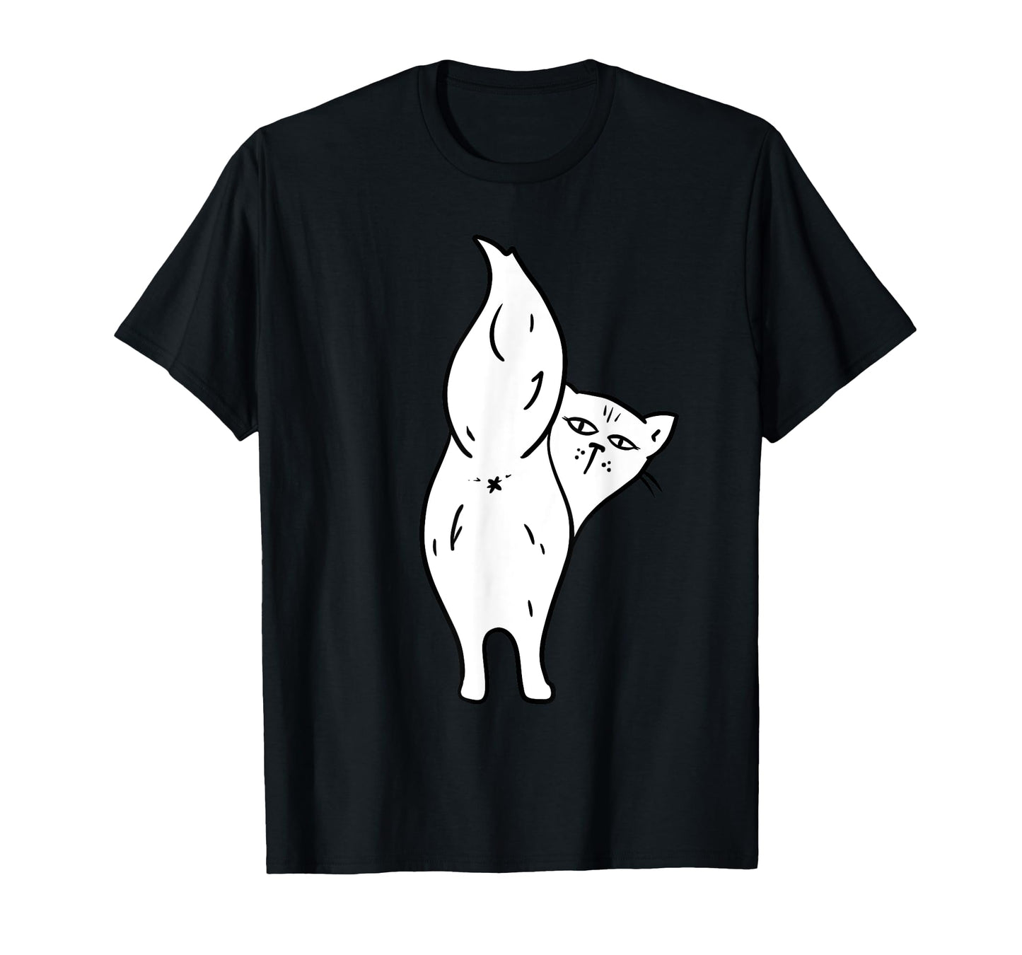 Cat Butthole Shirt Offensive Animal Butt Cat Lady T-Shirt