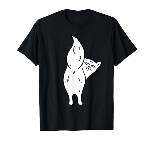 Cat Butthole Shirt Offensive Animal Butt Cat Lady T-Shirt