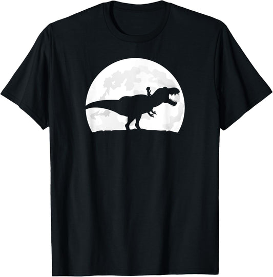 Dinosaur Gifts For Kids Girl Riding A T-Rex Dinosaur T-Shirt