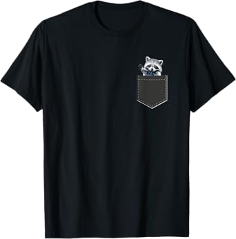 Pocket Raccoon Shirt Cute Funny Raccoon In Pocket Gift T-Shirt