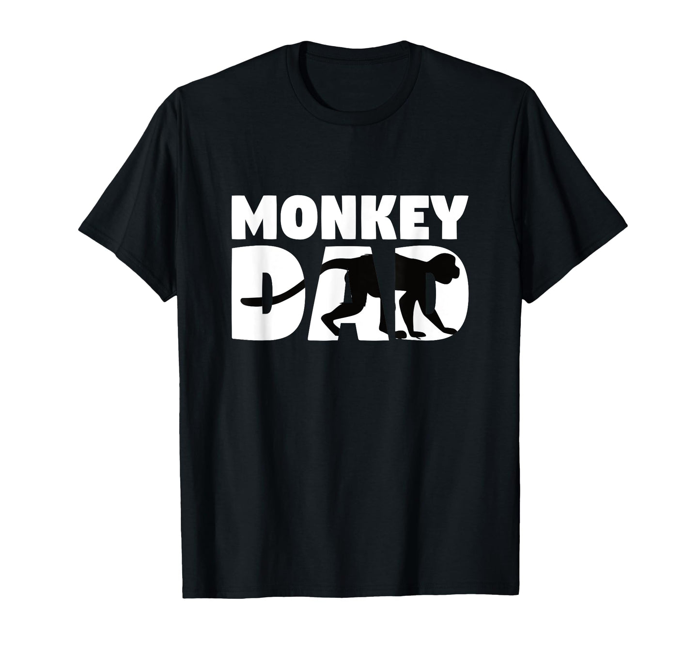 Monkey Dad T-Shirt Monkey Zoo Animal Lover Gift for Father T-Shirt