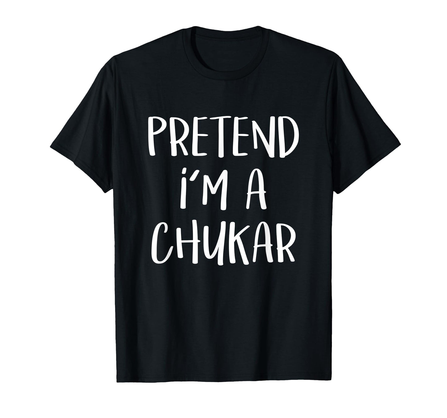 Pretend I'm A Chukar Bird Costume Funny Halloween Party T-Shirt
