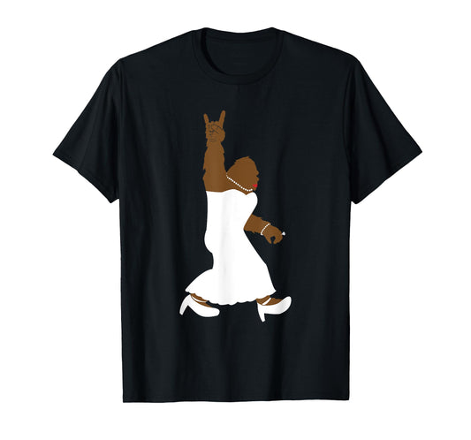 Bigfoot Rock and Roll Bachelorette Party Gift for Bride T-Shirt