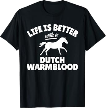 Dutch Warmblood Rider T-Shirt Equestrian Horse-Riding Gift T-Shirt