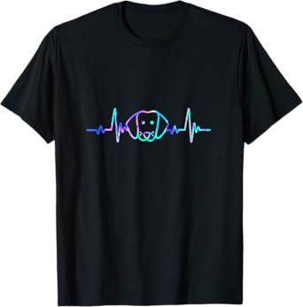 Heartbeat Dachshund Lover Animal Silhouette Cute Pug - Funny T-Shirt