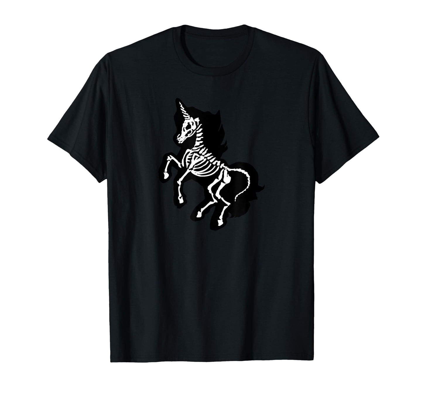 Gothic Unicorn Skeleton Kawaii Alternative Goth T-Shirt