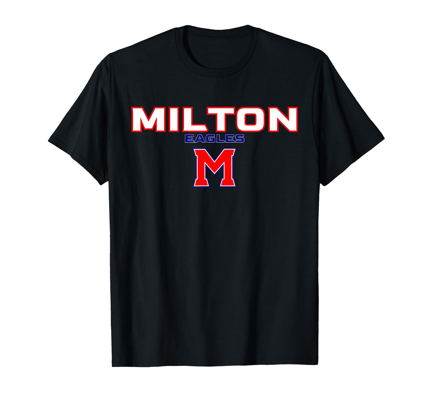 Milton High School Eagles Stacked T-Shirt