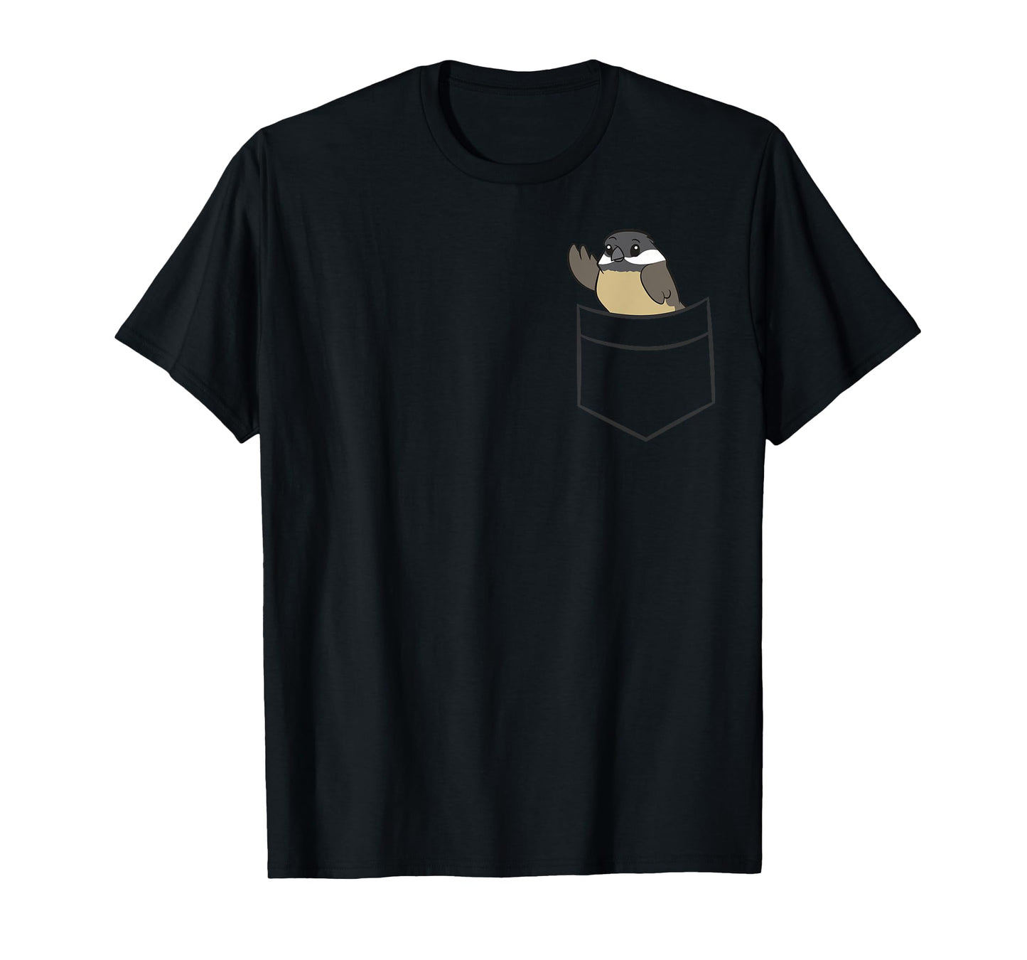Chickadee In The Pocket Cute Pocket Chickadee T-Shirt