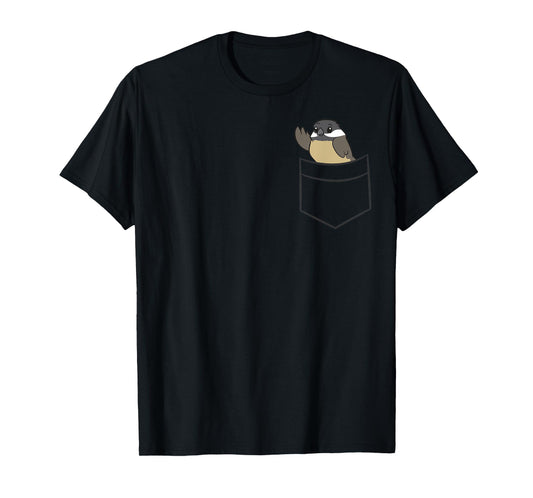 Chickadee In The Pocket Cute Pocket Chickadee T-Shirt