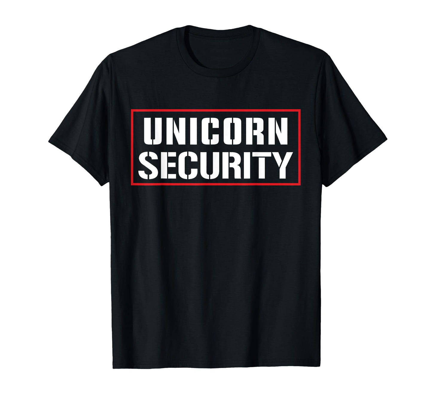 Halloween Dad Mom Daughter Adult Costume, Unicorn Security T-Shirt