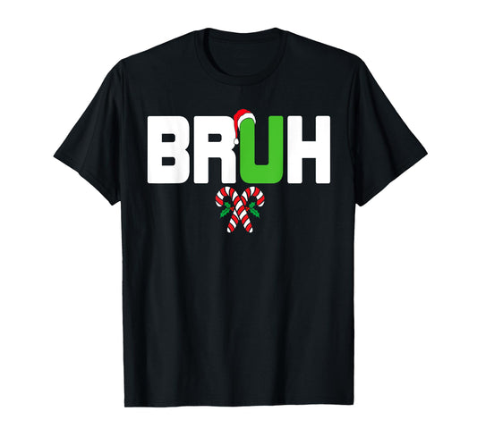 Bruh Kids Teens Girls Boys Funny Christmas T-Shirt