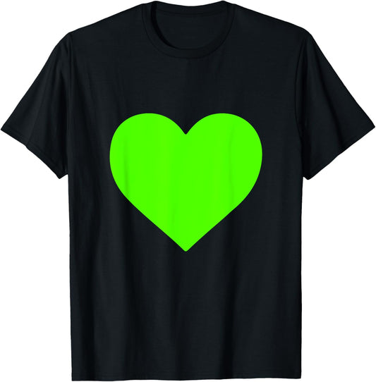 Bright Green Heart T-Shirt