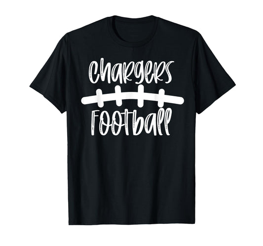 Chargers Football School Spirit Team Mascot Game Night T-Shirt