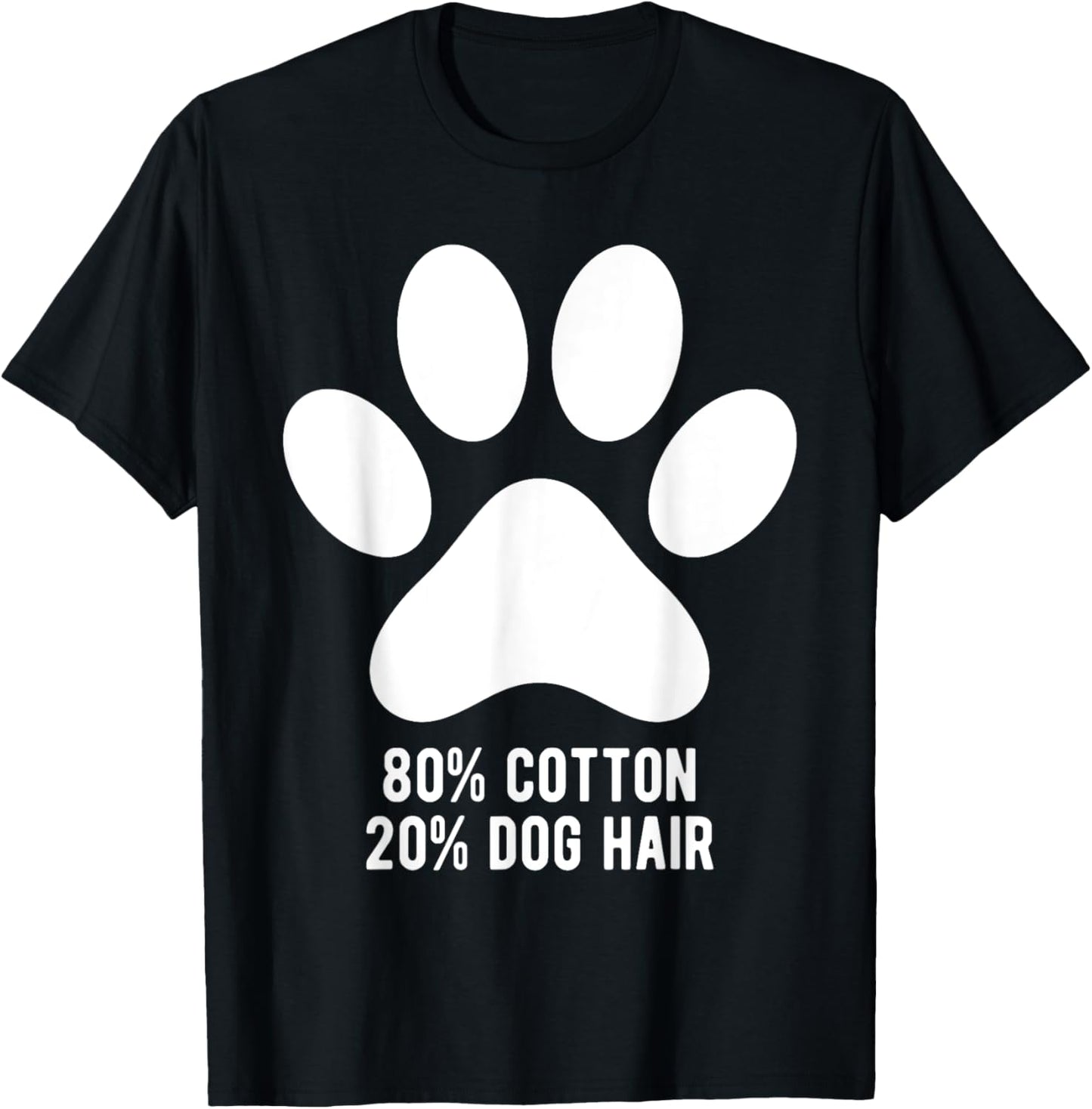 Unisex-Adult Dog Groomer T-Shirt Black Small Classic Fit Round Neck Short Sleeve Cotton Blend Dog Hair Design