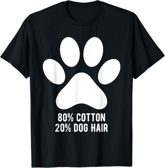 Unisex-Adult Dog Groomer T-Shirt Black Small Classic Fit Round Neck Short Sleeve Cotton Blend Dog Hair Design