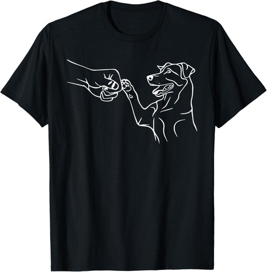 MerchBySiMo LTD Unisex-Adults Dog Lovers T-Shirt, Black, Small, Short Sleeve