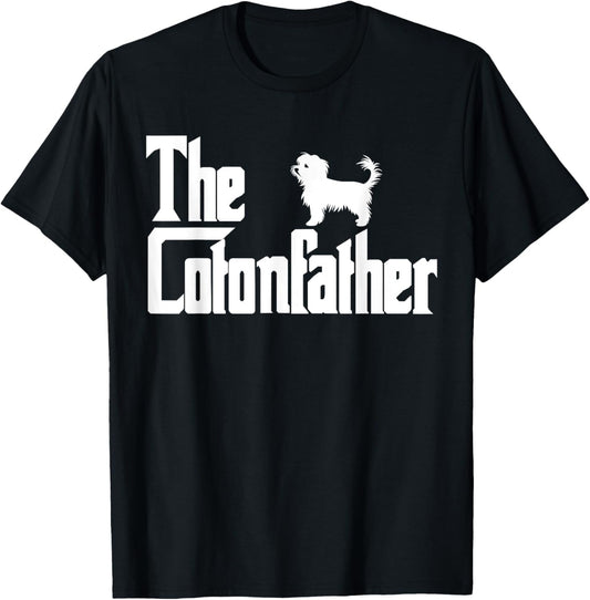 The CotonFather Funny Coton de Tulear Dog Dad Shirt Men T-Shirt