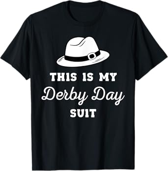 This Is My Derby Day Suit Funny Horse Racing Derby Day Men T-Shirt