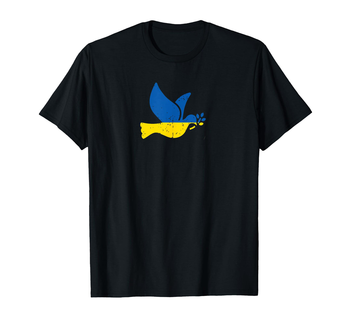Ukrainian Peace Bird - Ukraine Flag Blue and Yellow Vintage T-Shirt