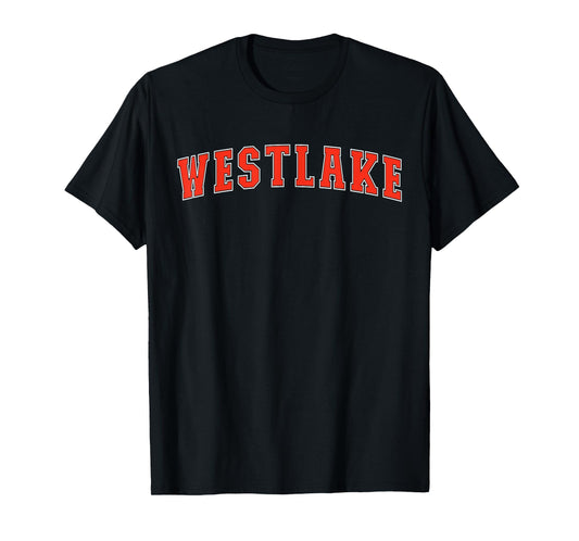 Westlake Texas TX College Style Red Text Westlake T-Shirt