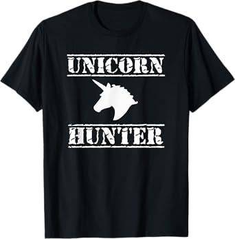 Unicorn Hunter T-Shirt, Mens Horse Humor Novelty T-Shirt