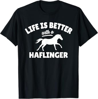 Haflinger Rider T-Shirt Equestrian Horse-Riding Gift T-Shirt