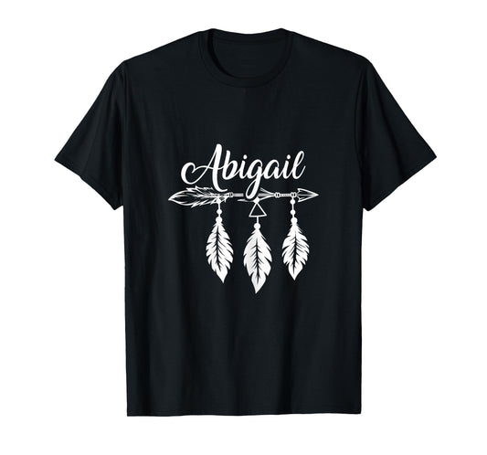 Feather Name Abigail Dreamcatcher Feathers Truth Spiritual T-Shirt