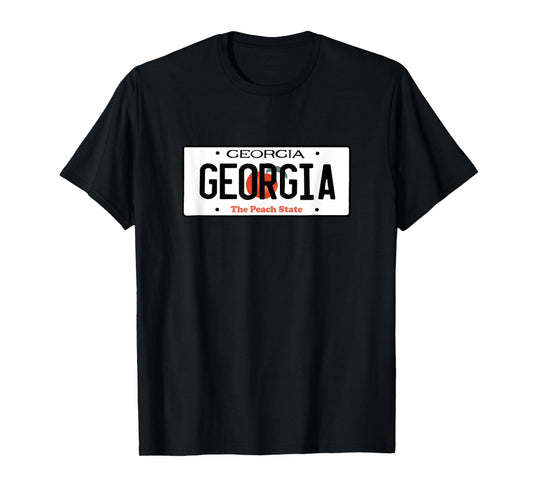 Georgia License Plate - Throwback Design - Classic T-Shirt