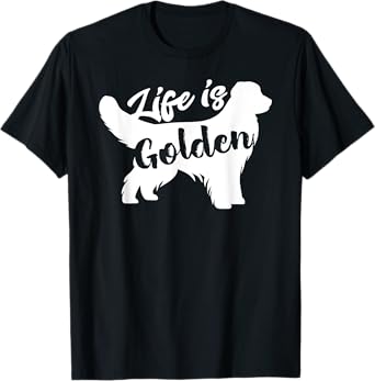 Golden Retriever Hund Life is golden retro vintage T-Shirt