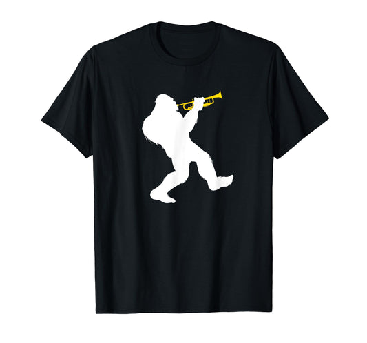 Bigfoot playing a trumpet T-Shirt