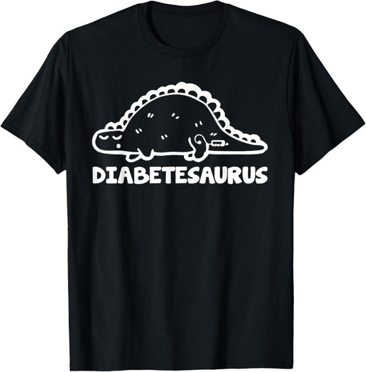 Diabetesaurus Funny Diabetes Dinosaur T-Shirt