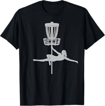 Disc Golfer Pole Dancer Shirt Funny Vintage Disc Golfing Tee T-Shirt