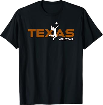 Womens Sport Fan Tex The Lone Star State of Texas Volleyball T-Shirt