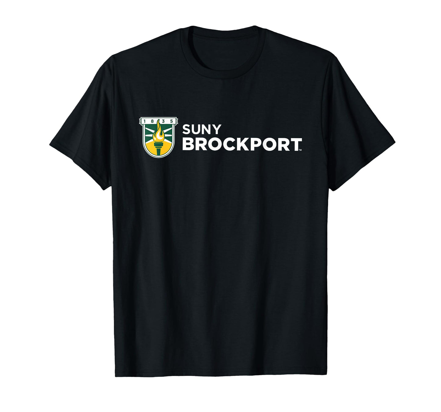 SUNY Brockport Golden Eagles Institutional Shield Logo T-Shirt