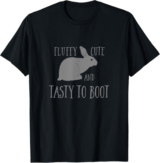 Meat Rabbit Fluffy Cute Tasty Rabbitry Humor Funny T-Shirt