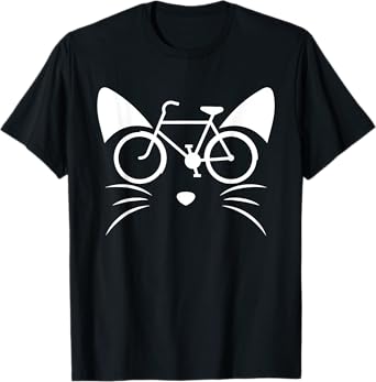 Cat Bike Cat Owners Lovers Biker Bicycle Cycling Cyclist Men Women Kids T-Shirt
