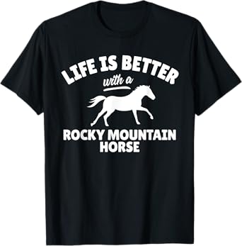 Rocky Mountain Horse Rider T-Shirt Equestrian Riding Gift T-Shirt