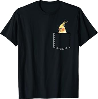 Cute Cockatiel Shirt Funny Pocket Parrot Lover T Shirt Gift T-Shirt
