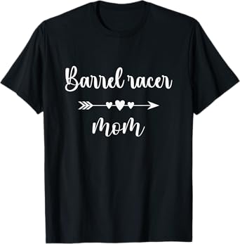 Barrel Racer Mom Womens Horse Racing Gift Funny Mom T-Shirt