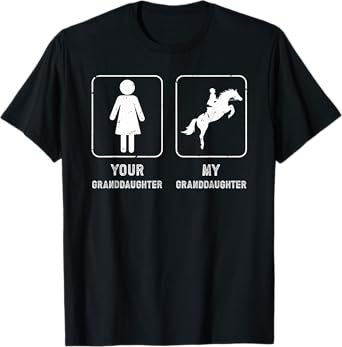My Granddaughter Horse Show Grandpa Equestrian Grandfather T-Shirt