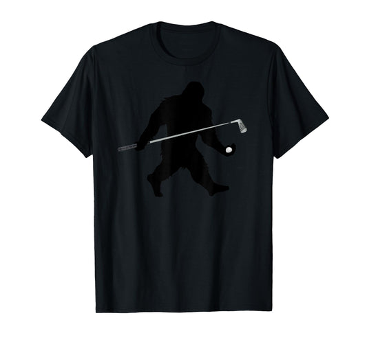 Sasquatch Golf Club & Ball T-Shirt Funny Golfer Gift Idea T-Shirt