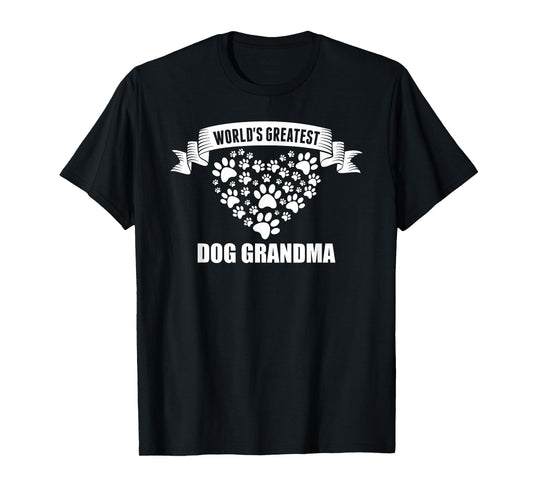 World's Greatest Dog Grandma Fur Babies Paws T Shirt T-Shirt for Men Women Girls Kids