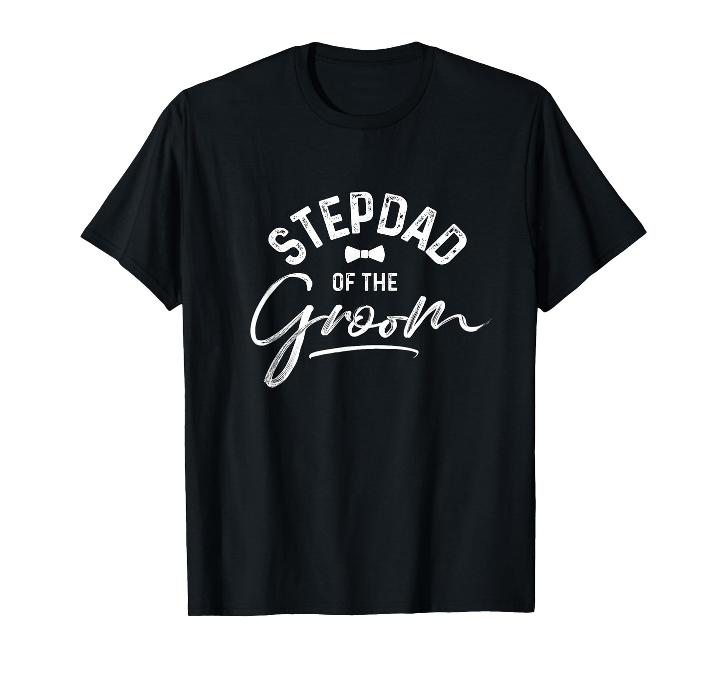 Stepdad Of The Groom Calligraphy T-shirt for Wedding Party T-Shirt